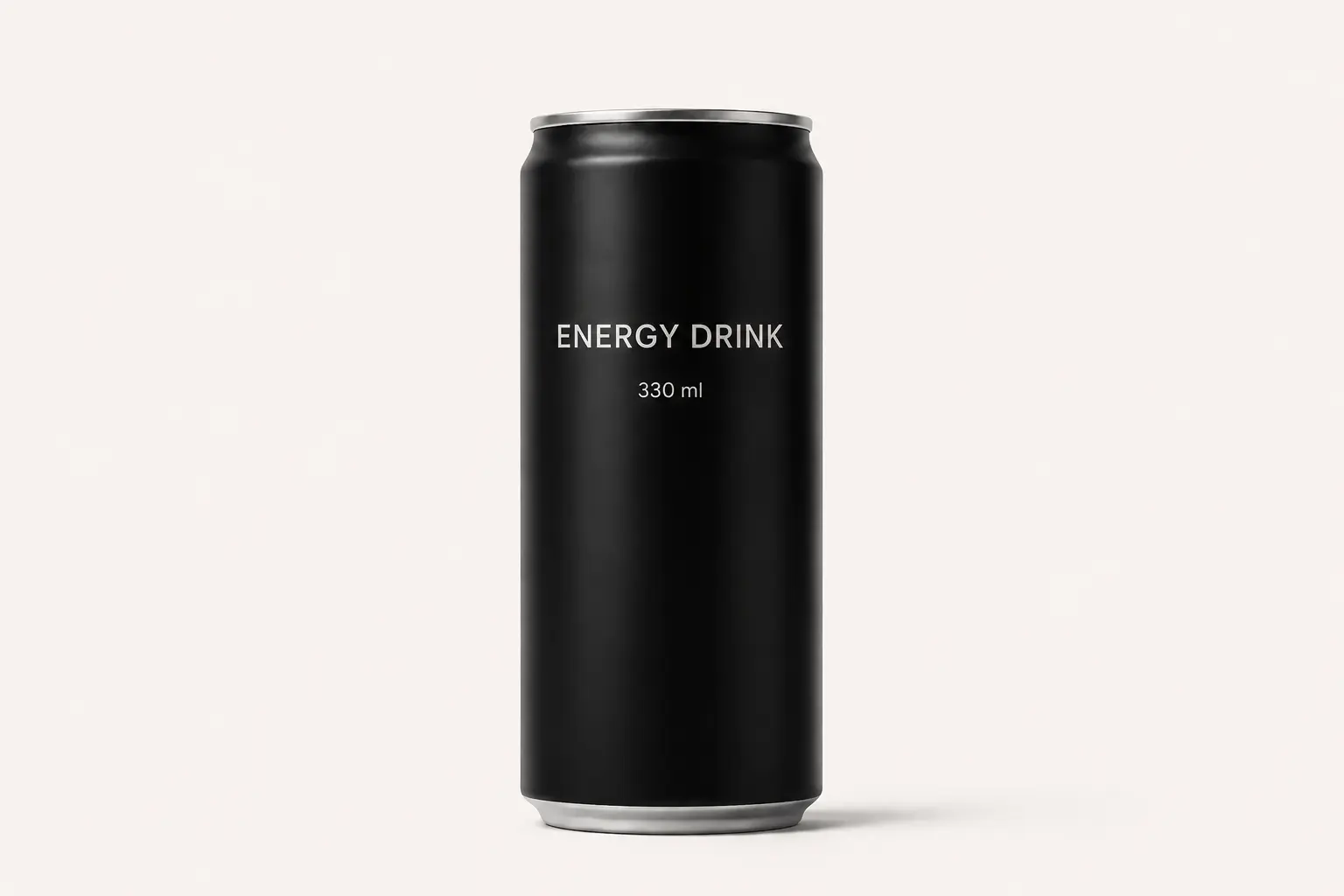 Fictional energy drink can with an illustrative AaharAnk उ mark at its bottom-right